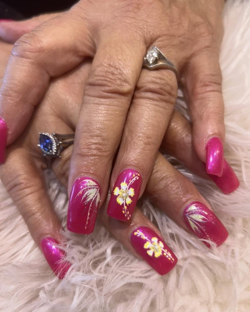 Premium nail enhancements with creative details
