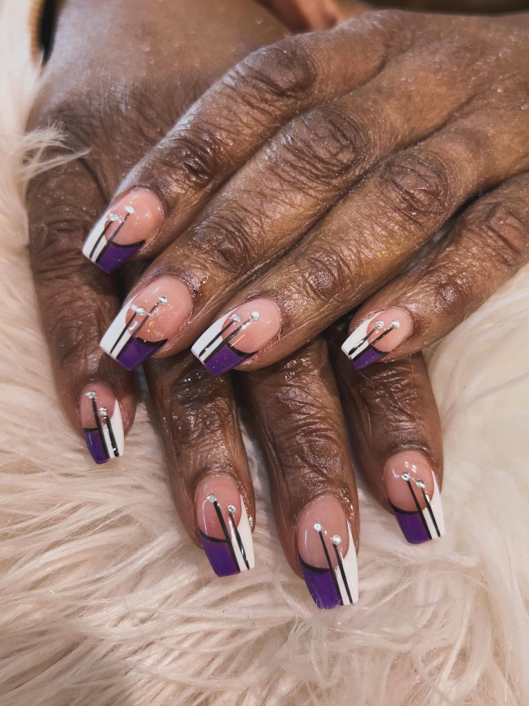 Bold nail art with polished professional finish