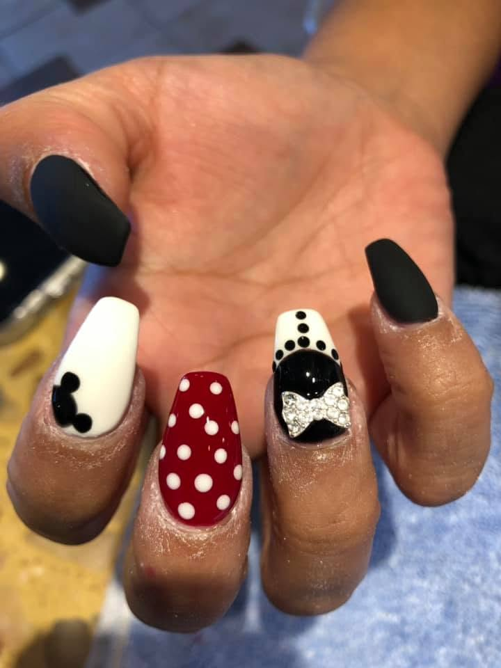Statement nails with custom salon designs