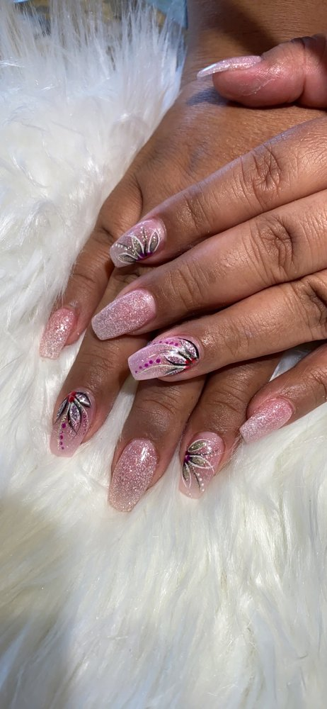 Elegant custom manicure from Nail Tek & Spa